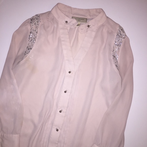 Anthropologie Ballet Slipper Button Blouse - Picture 2 of 6